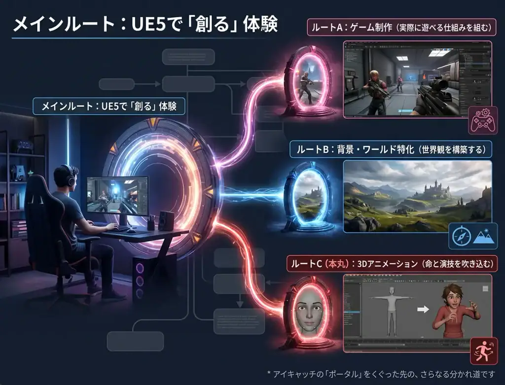 「遊ぶ」から「創る」へ、ロードマップ