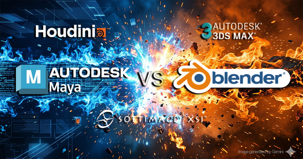 Maya VS Blender History eye catch